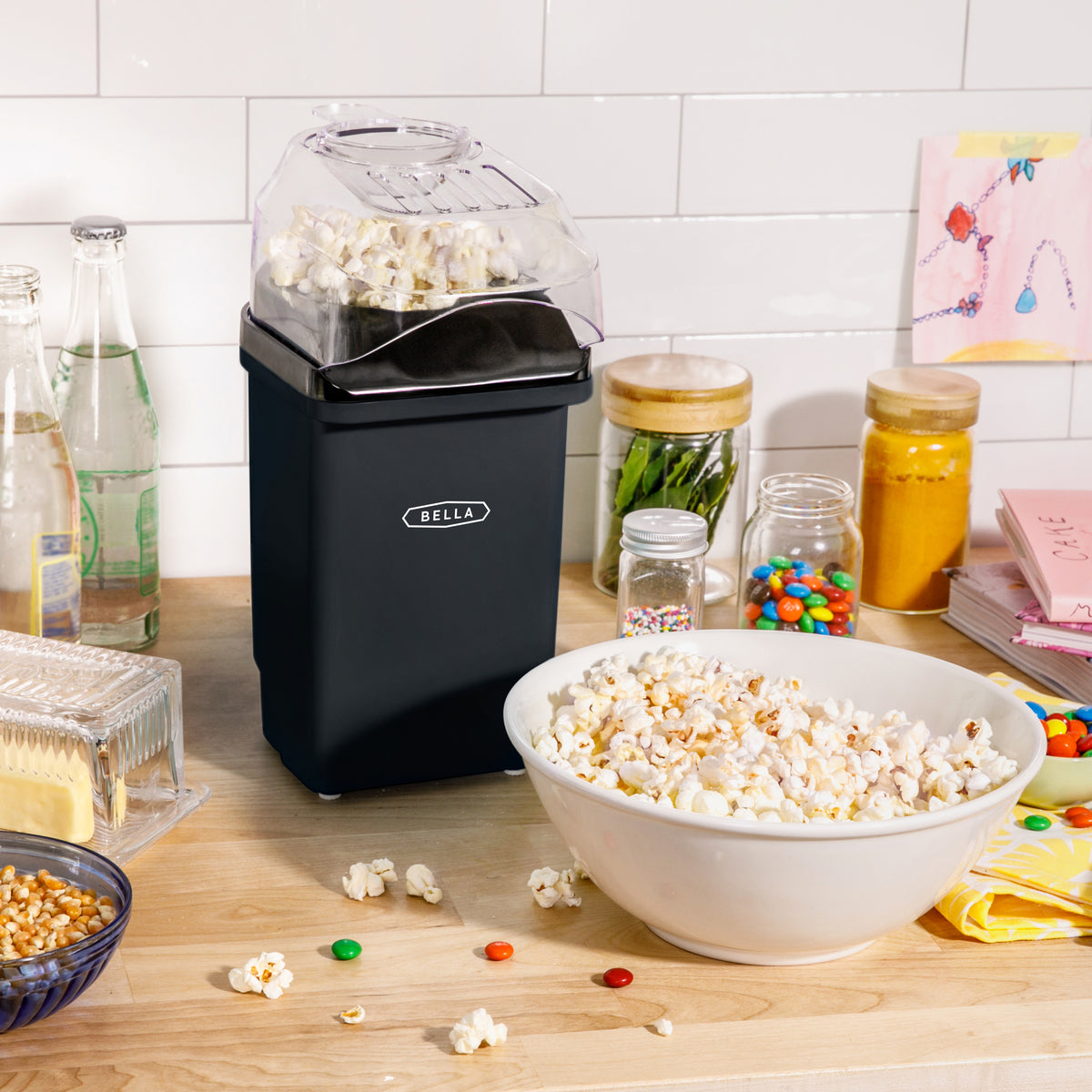House Mates Hot Air Popcorn Maker and Personal Blender 17.5 Oz 160 watts  Combo