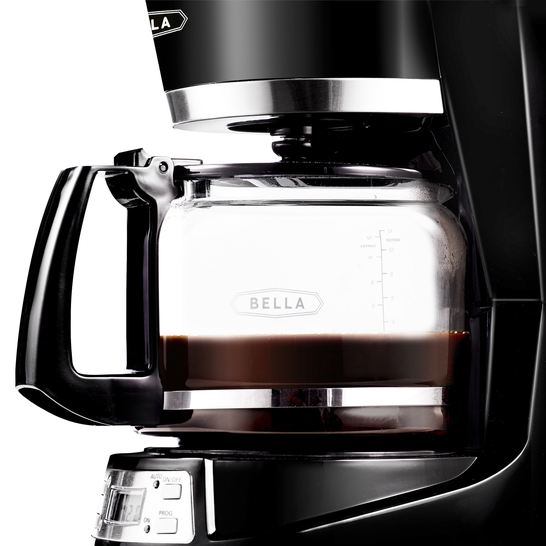 Bella Dots Collection 12 Cup Manual Coffee Maker, Orange 