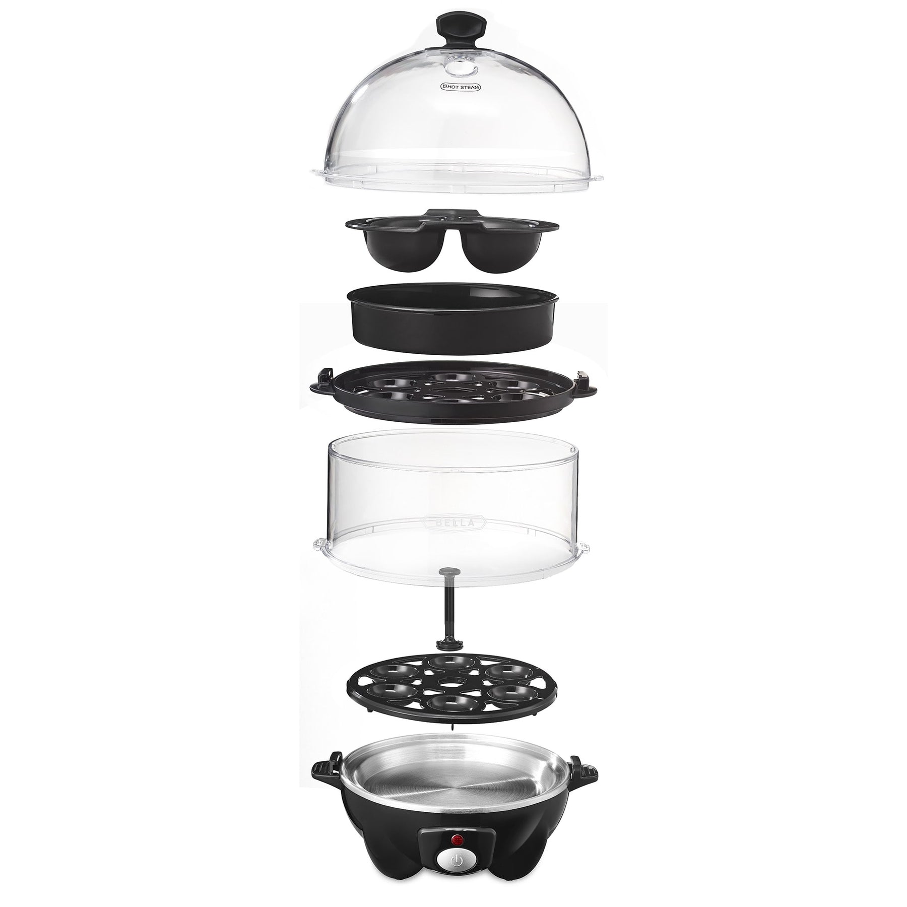 Introducing BELLA Double Tier Egg Cooker Up To 12 Large Boiled