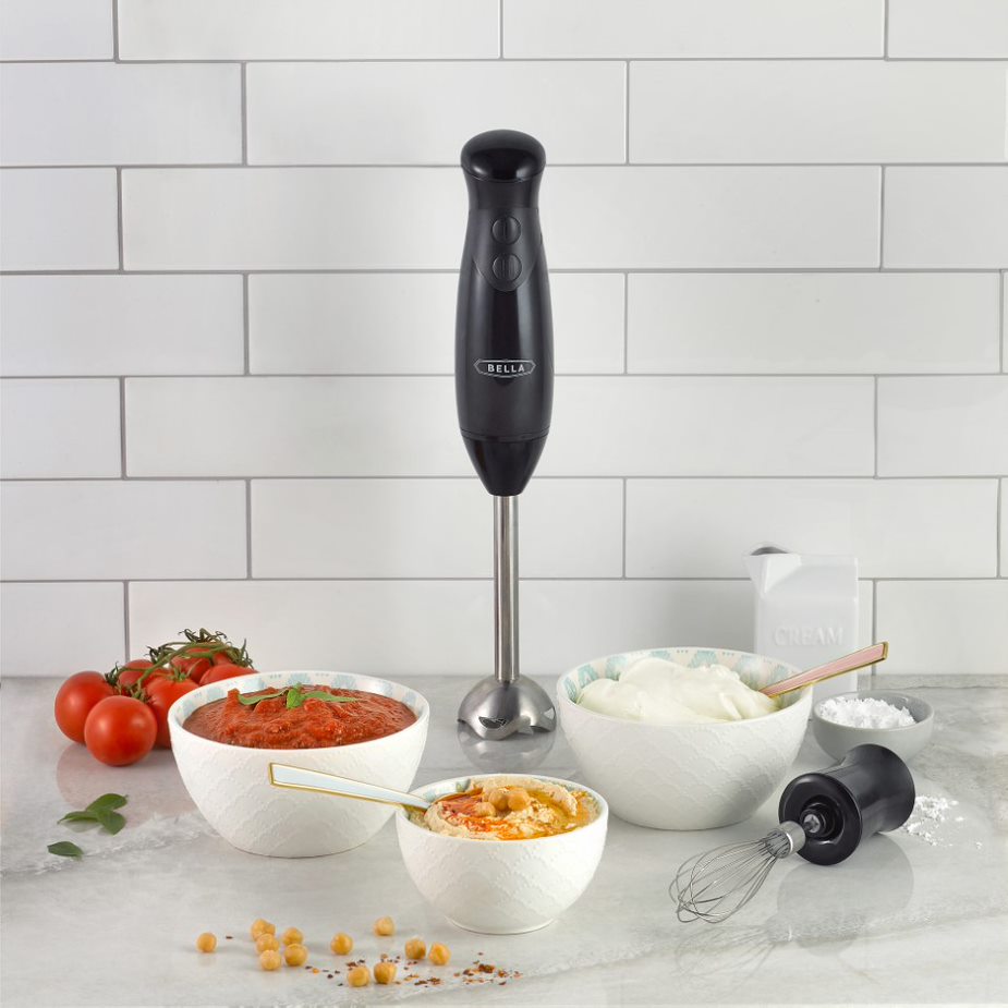 Immersion Blender with Whisk Attachment – Bella Housewares