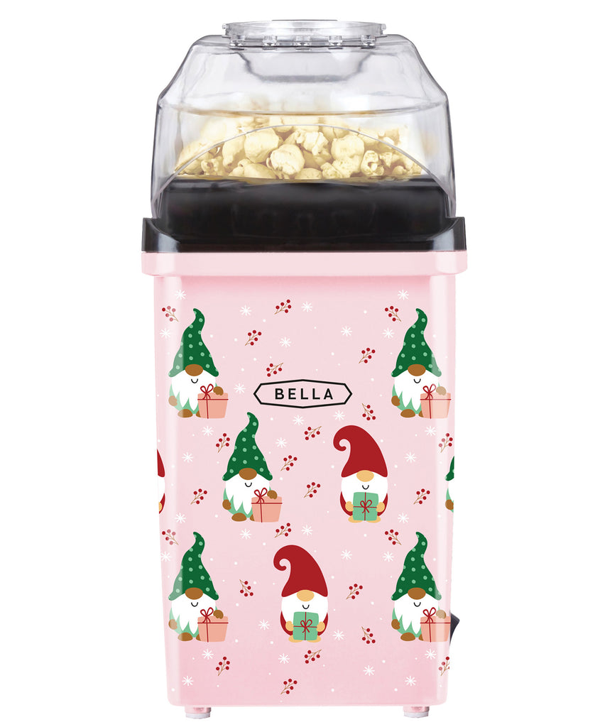 Testing out the Bella Hot Air Popcorn Maker. Mom won it in a