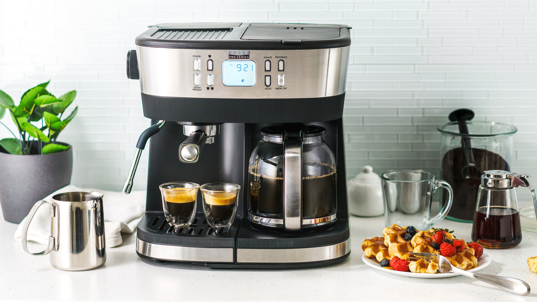 Brand New Bella Pro Series - 5-Cup Coffee Maker - Stainless Steel