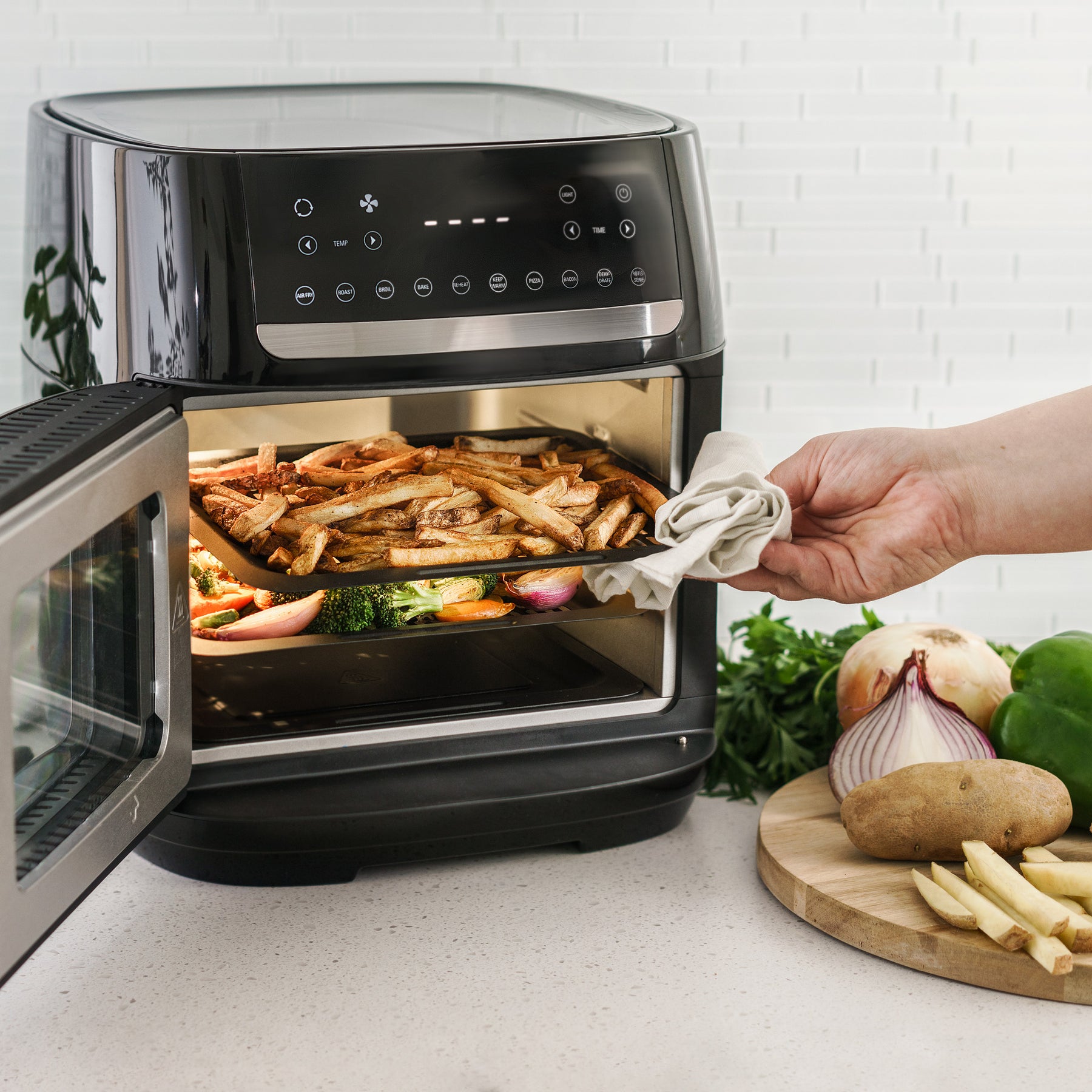 Bella Pro Series - 12.6-qt. Digital Air Fryer Oven - Stainless
