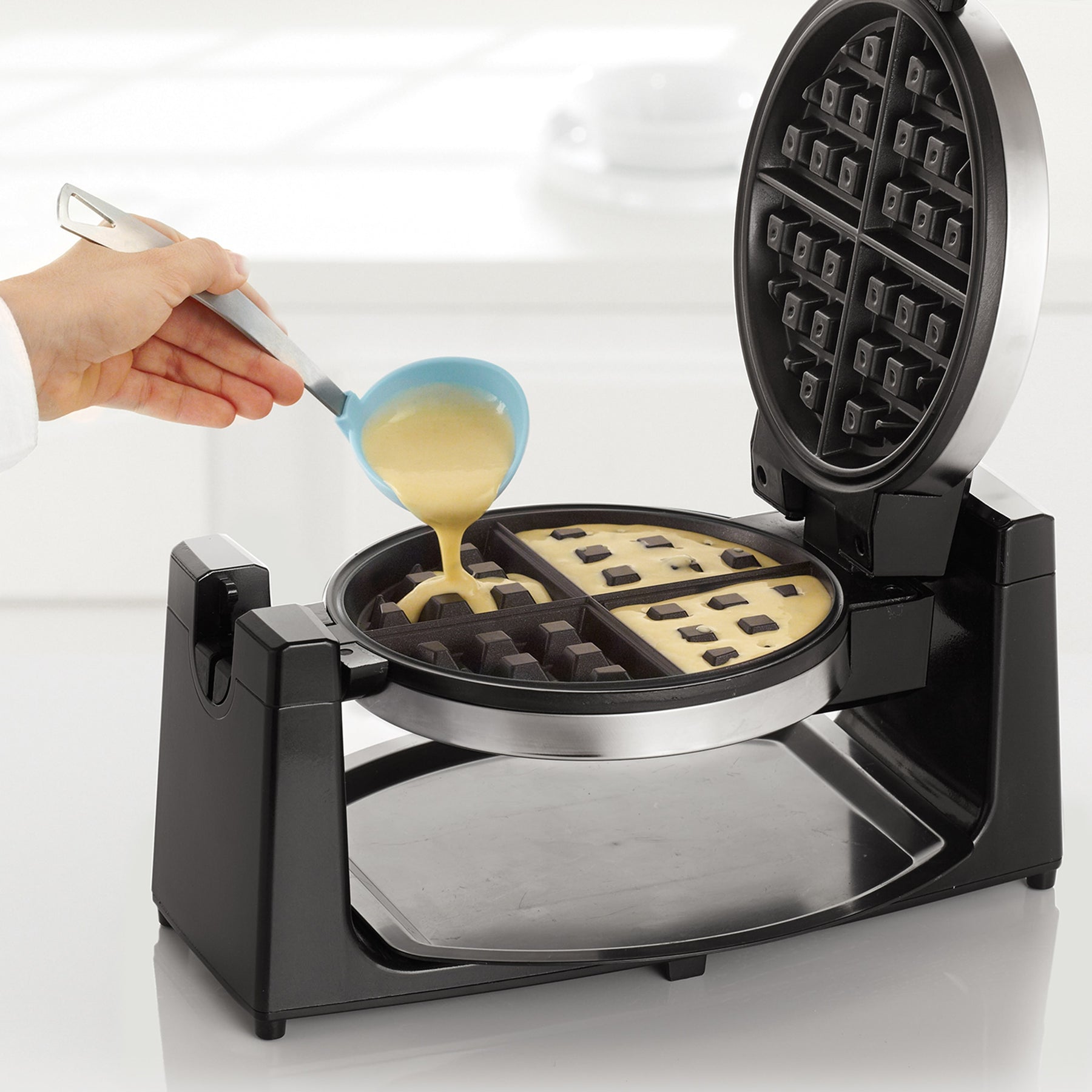 Belgian waffles are on the menu today: Bella Pro Flip Maker now $20 (Reg.  $50)